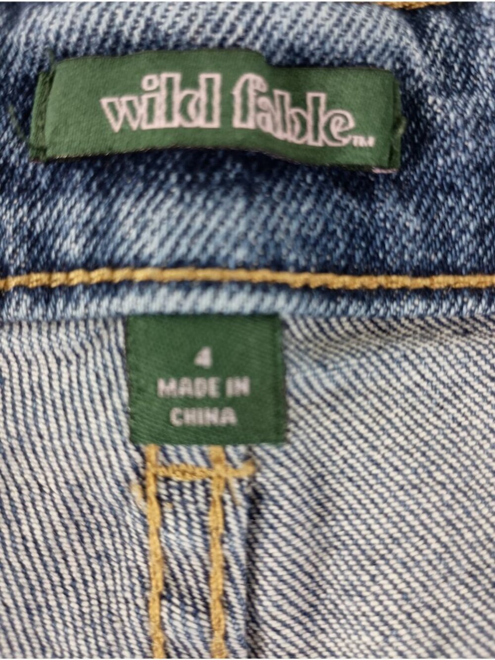 Wild Fable Women’s Button Up Highest Rise Straight Blue Jeans Size 4 - Picture 7 of 8